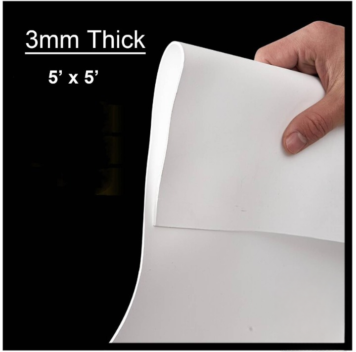 EXPANDED PTFE SHEET SOFT EPTFE GASKET WHITE 3MM X 5'X 5’