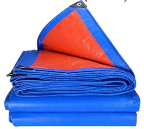 20 FEET X 40 FEET Blue Orange Water Resistance Waterproof Tarpaulin Sheet Canvas