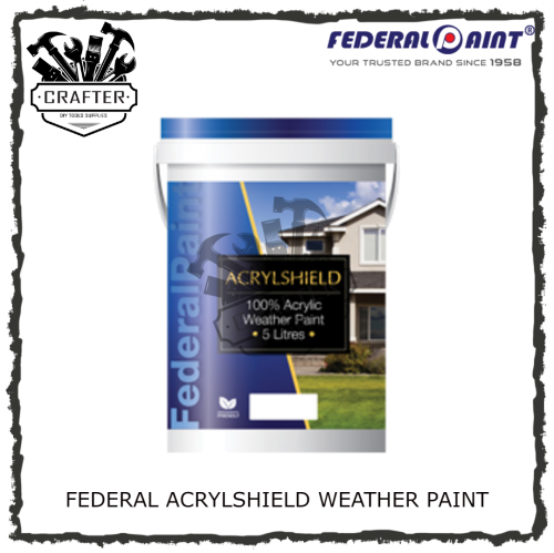 *FEDERAL PAINT Acrylshield Exterior Emulsion Paint [5l]