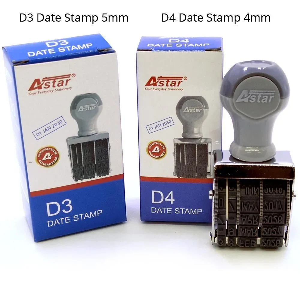 ASTAR D4 DATE STAMP 4MM