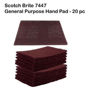 3M #7447 Scotch-Brite General Purpose Hand Finishing Pads (20pcs)