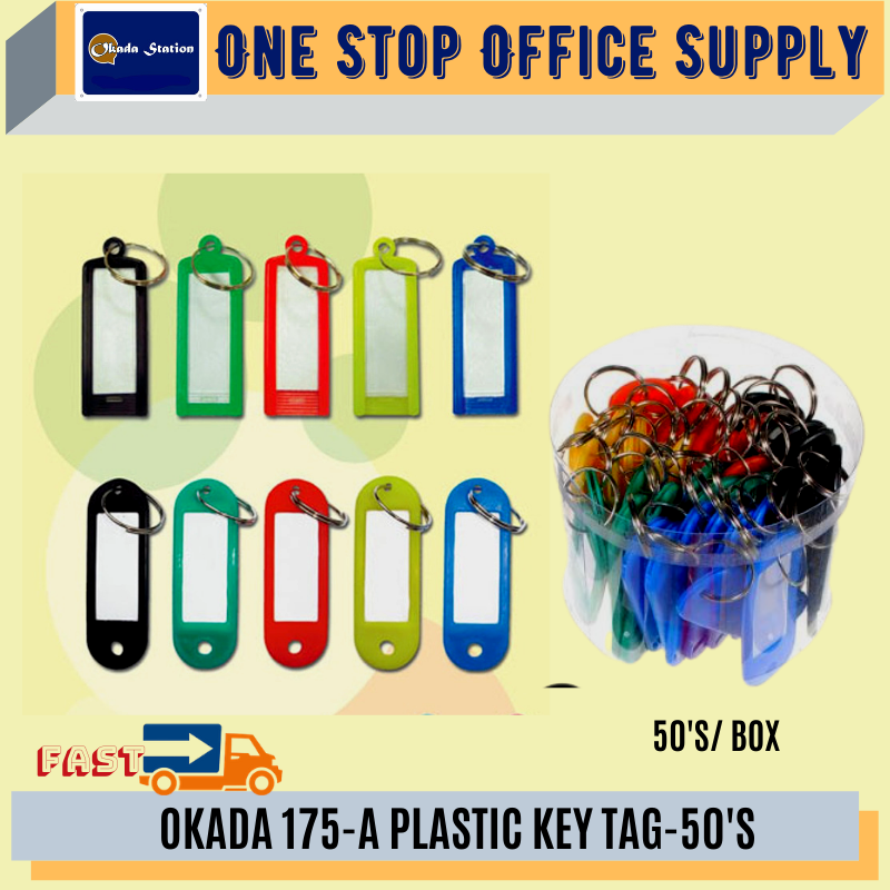 OKADA Plastic Key Tag (50 in 1) /Okada /Key Tag /Plastic Key Tag /Okada Plastic Key Tag