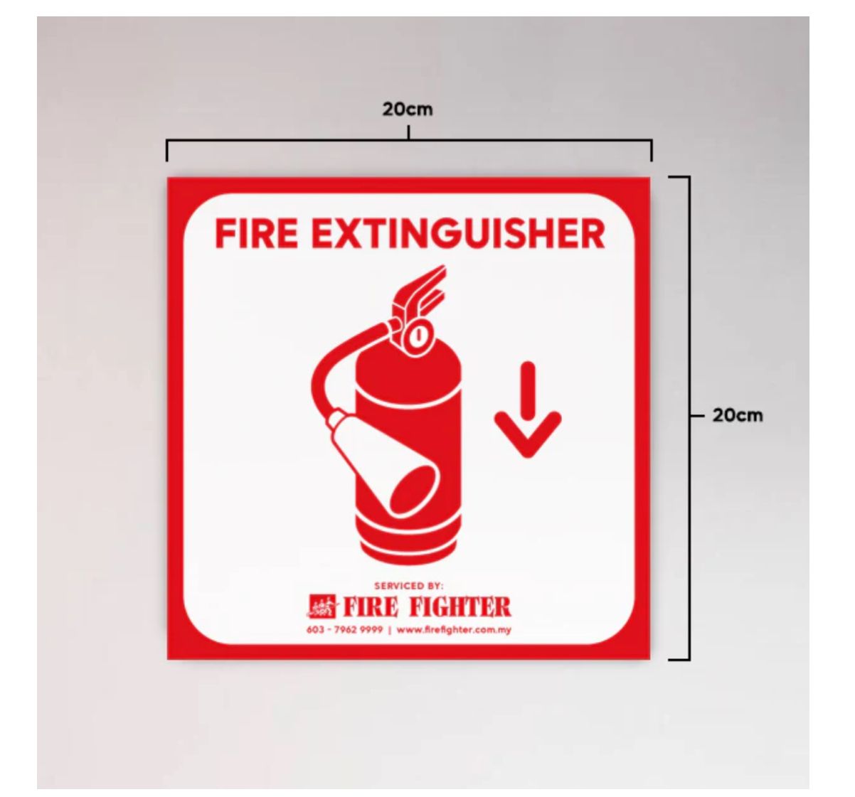 Fire Fighter Fire Extinguisher Signage