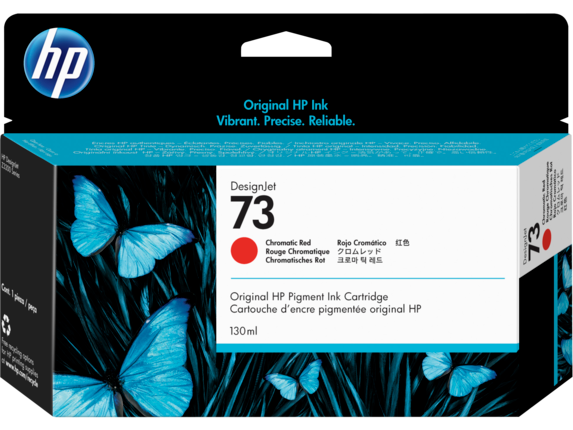 Genuine Malaysia HP Warranty - HP 73 Chromatic Red Ink Cartridge