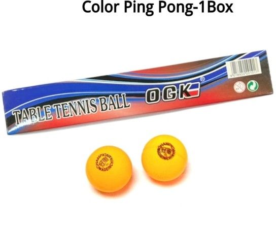 Tennis Ball (1pk 3pcs)/ Students Play / Table Tennis Ball (Ping Pong) Color Ping Pong-1Box Y-TTB-1840-KK
