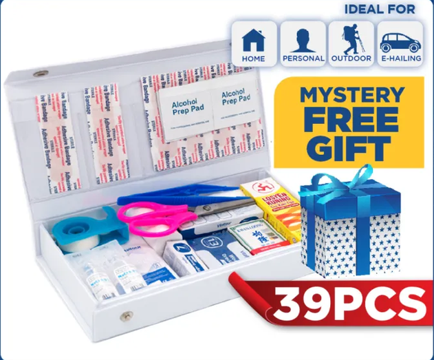 QP First Aid Kit (Total Item 39Pcs)