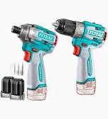 Total Li-ion ion M16 Cordless 2 Pcs Combo Impact Drill + Impact Driver TOSLI240968