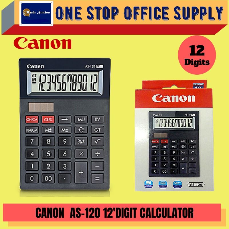 CANON CALCULATOR AS-120 DESK TOP -12 DIGITS / CANON CALCULATOR / CANON / AS-120