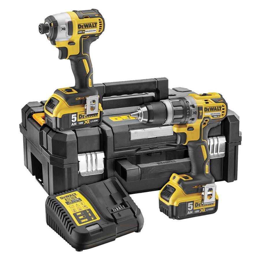 DeWALT *DeWALT DCK266P2 18V Brushless Compact Hammer Drill and Impact Driver Kit – Twin Pack
