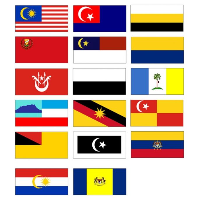 BENDERA NEGERI DI MALAYSIA - BENDERA (3' x 6')