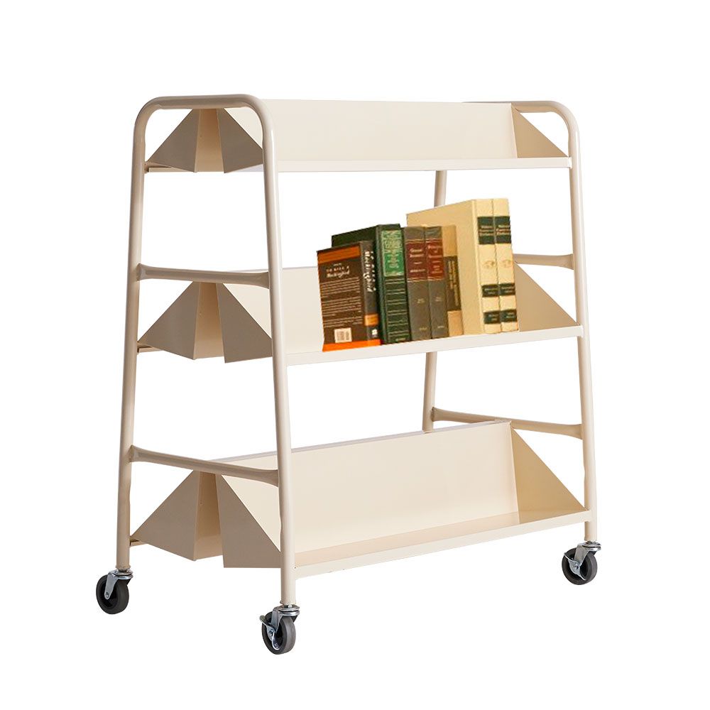 WRITEBEST MOBILE BOOK TROLLEY(BEIGE)WB902