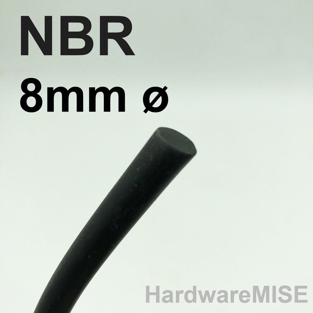 NBR Cord 8mm Buna-N O-Ring Cord Nitrile Rubber Round Cord O Ring (5 Meter)
