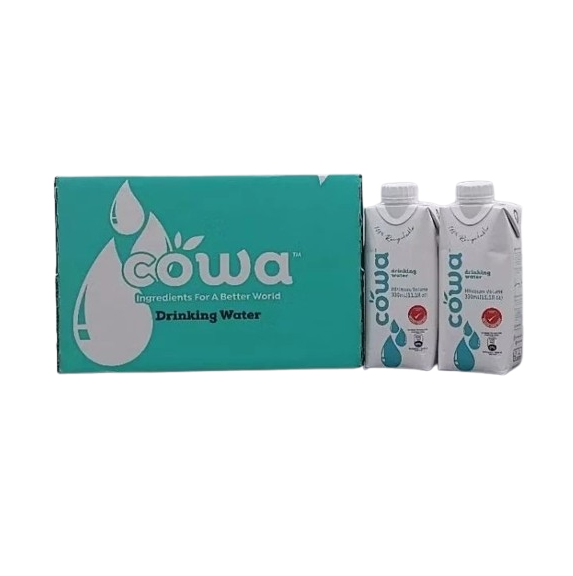 COWA Tetra Pak Drinking Water (330ml x 12 packets) 1 carton (beWater New Packaging)