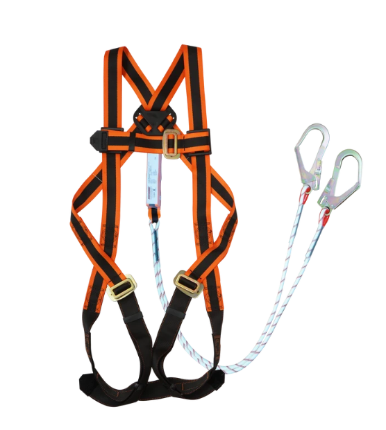 Proguard Full Body Harness Lite 1 D-ring – Double Kernmantle Lanyard Set PFP-FBH-108-LITE-SET-LYKM