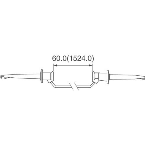Fluke PATCH 3781-60-6 Minigrabber Patch Cord (blue)