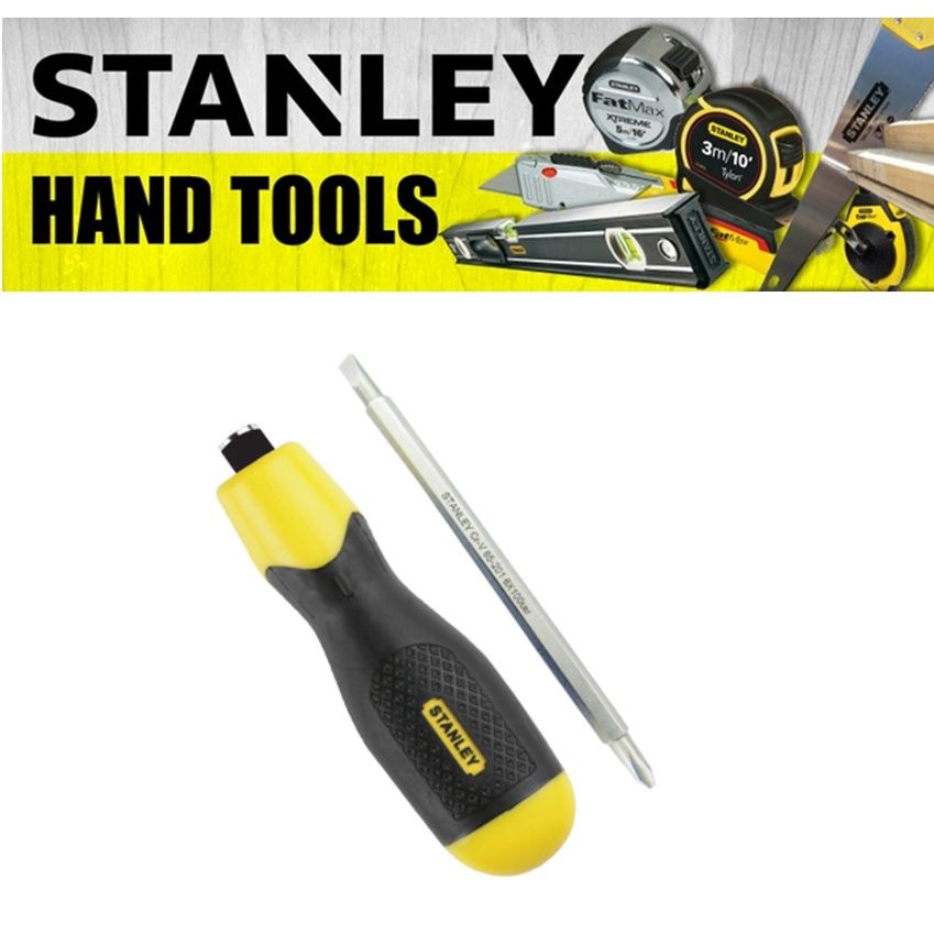 STANLEY CUSHION GRIP MULTI BITS 2 WAYS 65-201 PHILIPS SLOTTED