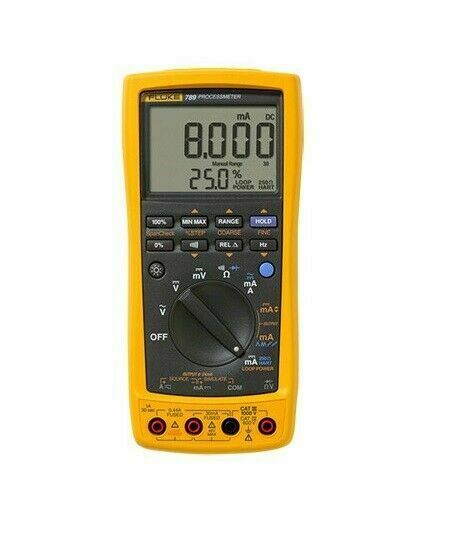 FLUKE 789 PROCESSMETER TEST TOOL 0-1A AC/DC 0-1000VAC TRMS/DC