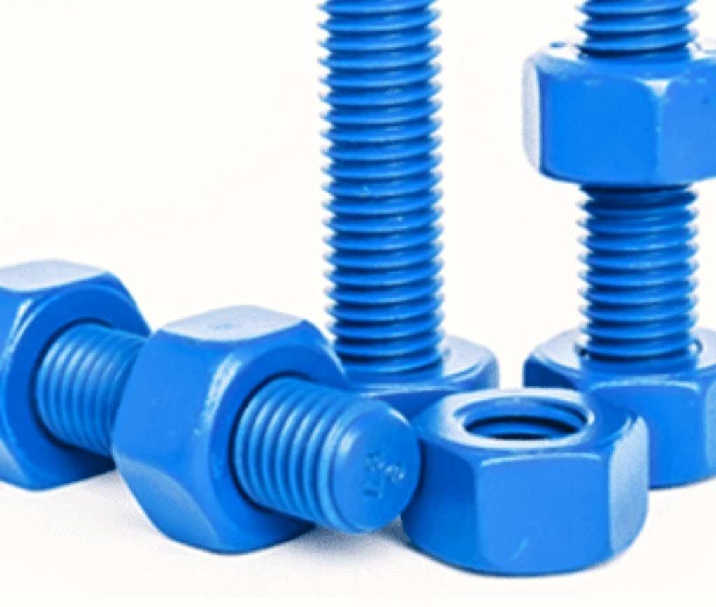 - ASTM A193 B7 Stud Bolt c/w 2 A194 Gr.2H Heavy Hex Nuts (105mm - 1 1/4'' 8UN) [10s]