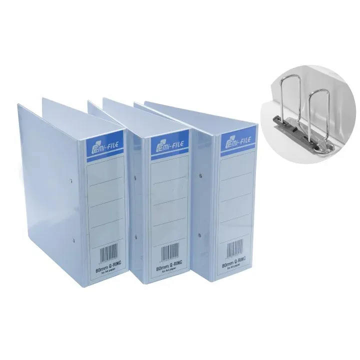 EMI-FILE RING FILE 80MM Q-RING FOR A4 PAPER