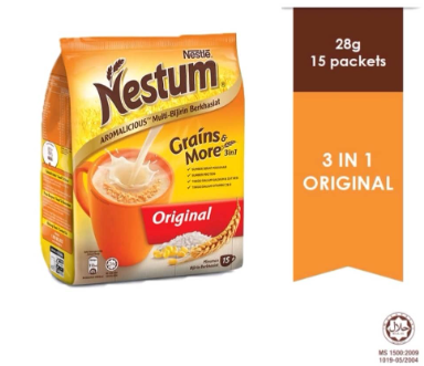 Nestle *Nestle Nestum Grains & More 3 in 1 Original (2 packet of 28g x 15s)