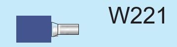 Temo 25*38*6mm Type W221 Vitrified CBN Mounted Point for Stainless Steel - 10pcs/pk