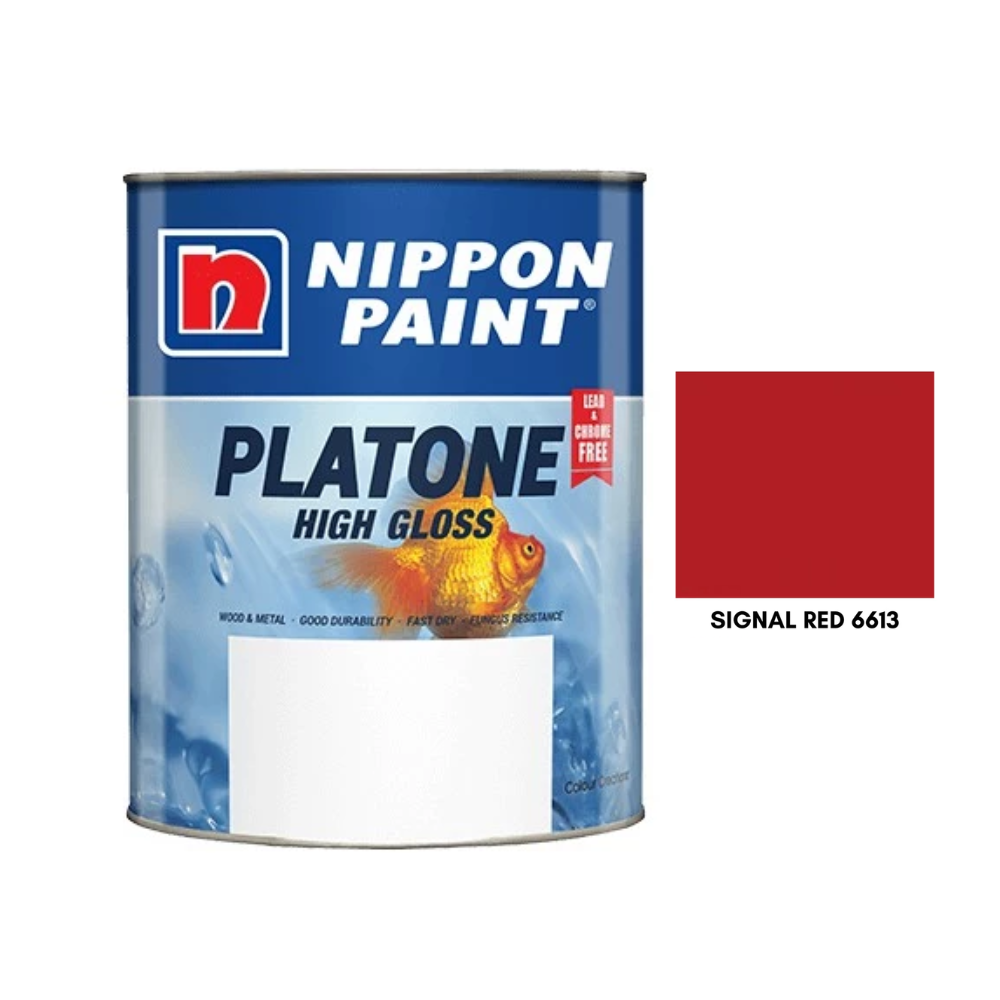 NIPPON PAINT Platone High Gloss 5 Liter 6613 Signal Red