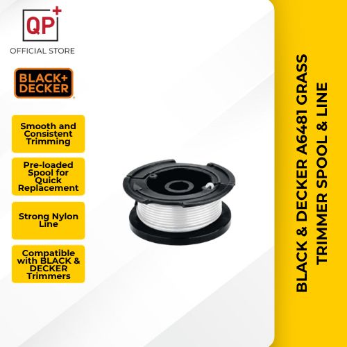 BLACK & DECKER A6481 GRASS TRIMMER SPOOL & LINE (GL4525  STC1820EPCF) l PENCUKUR RUMPUT l 割草线-GL4525 SPOOL LINE