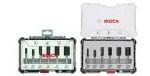 BOSCH 6pcs 1/4" Shank Straight Router Bit Set Accessories