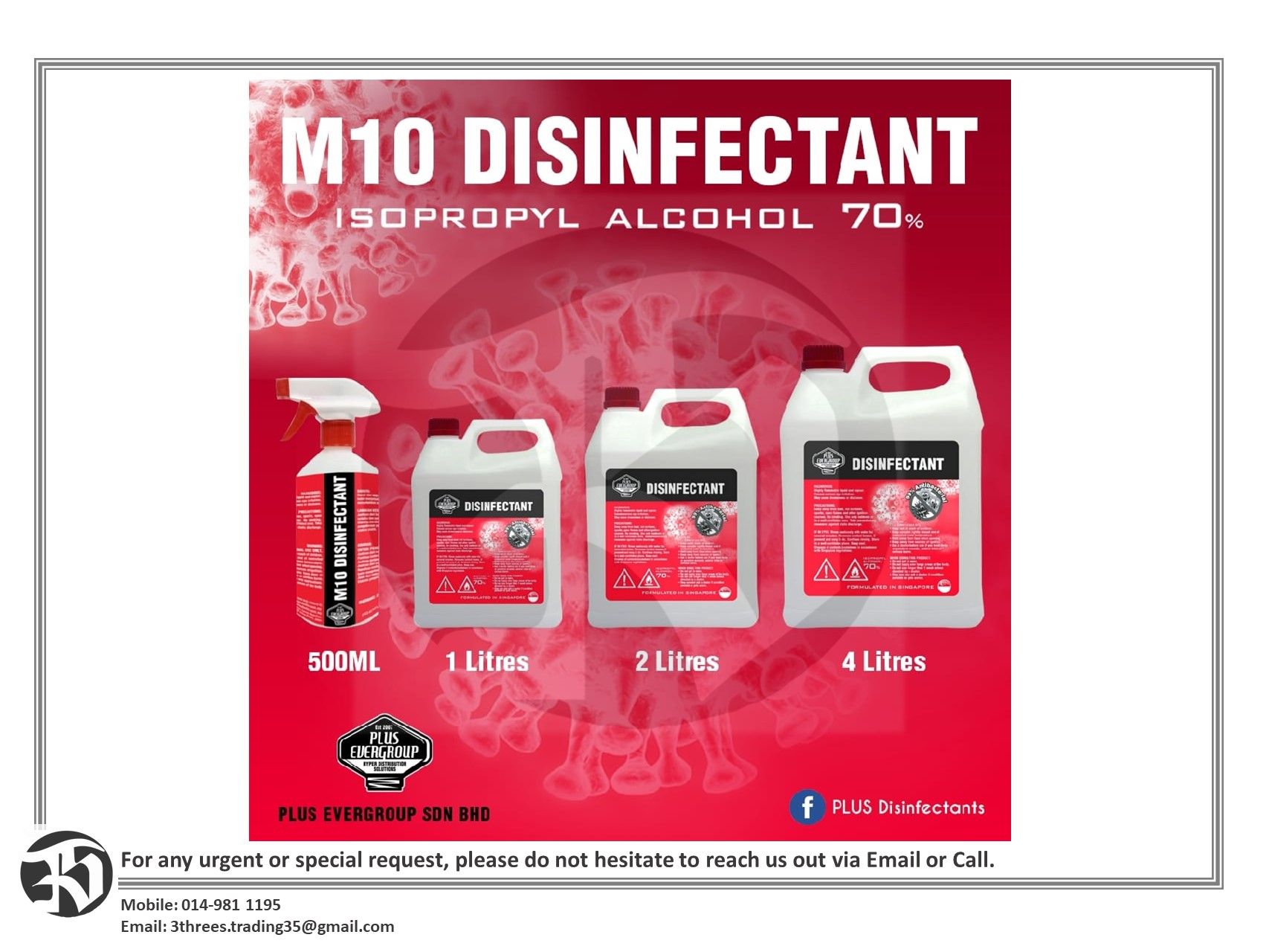 SSST M10 Isopropyl Disinfectant