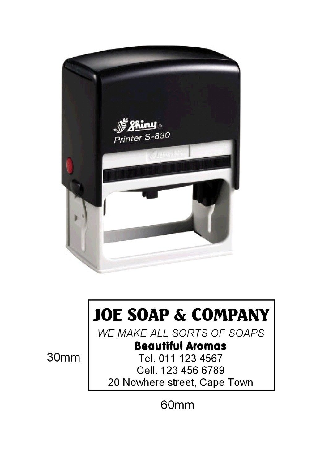 Rubber Stamps Shiny S-830
