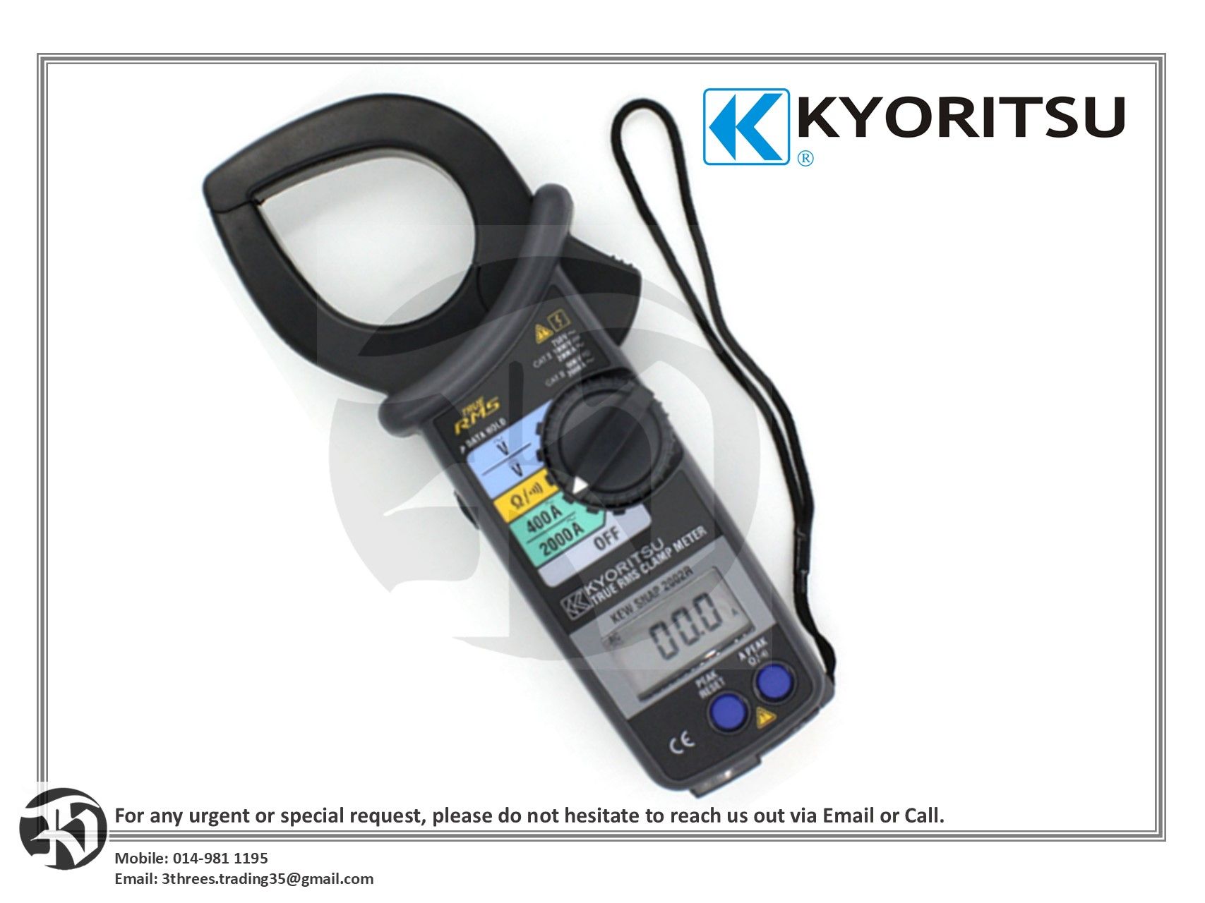 KYORITSU 2002PA AC DIGITAL CLAMP METER