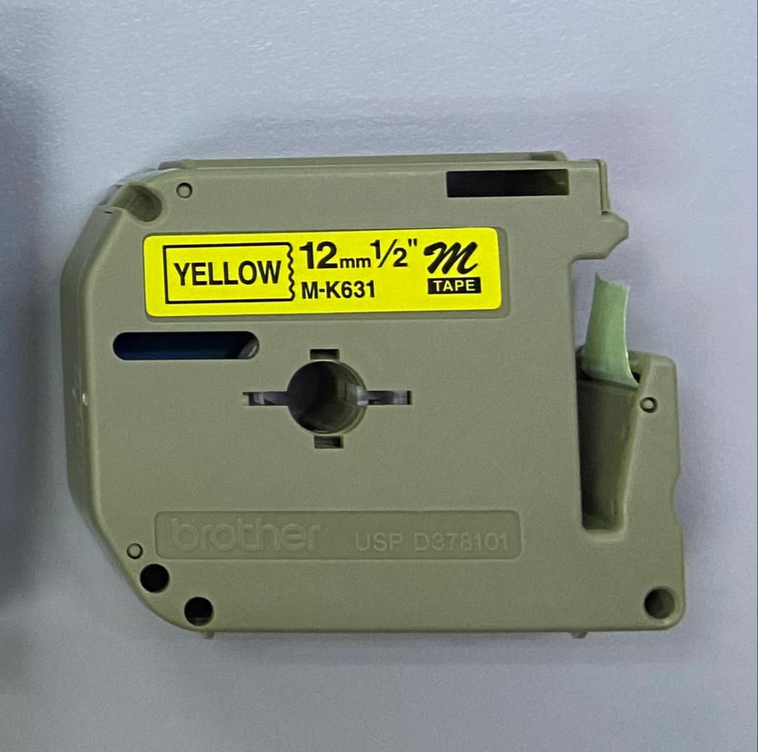 Brother M Tape mk 631 yellow 12mm