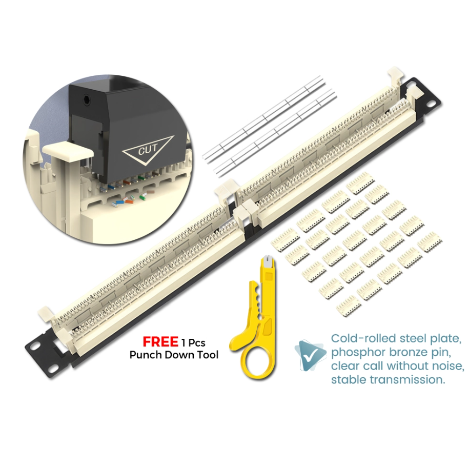 KRONE 100 PAIRS TELEPHONE PATCH PANEL