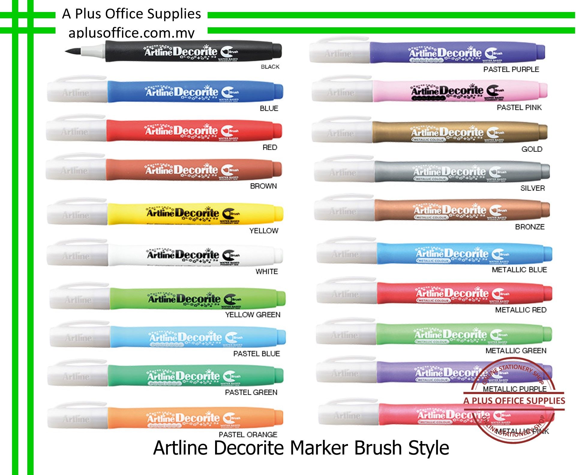 ARTLINE Decorite Marker Brush