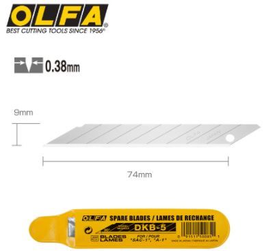 OLFA Blades [ DKB-5 ] (30 Degrees) (5pcs/pack)