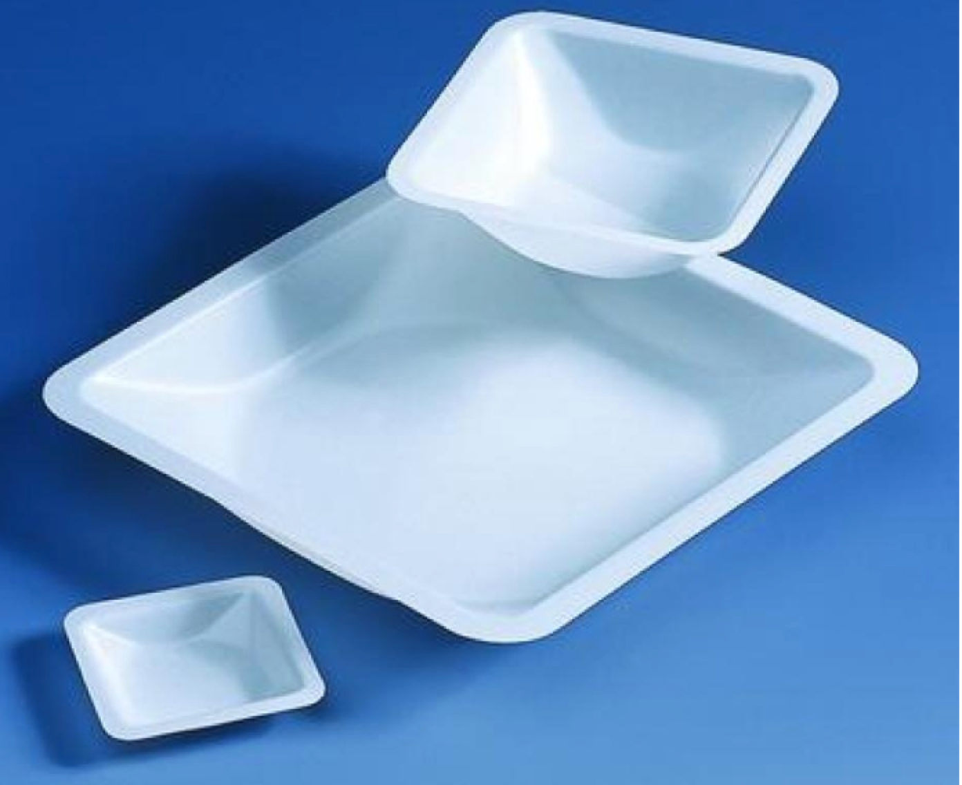 *WHEATON® Weighing Boats, Square, White, Disposable, Antistatic