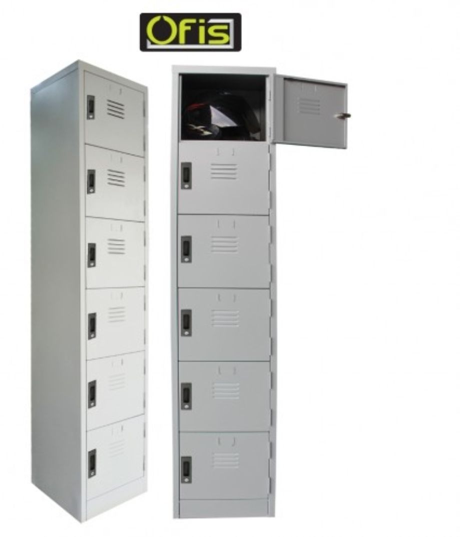 6 Locker Cabinet 381L x 457W x 182H (MM)