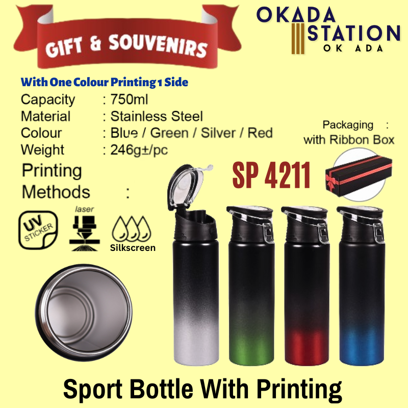 Okada GIFT & SOVENIARS: SP 4211 SPORT BOTTLE WITH PRINTING LOGO