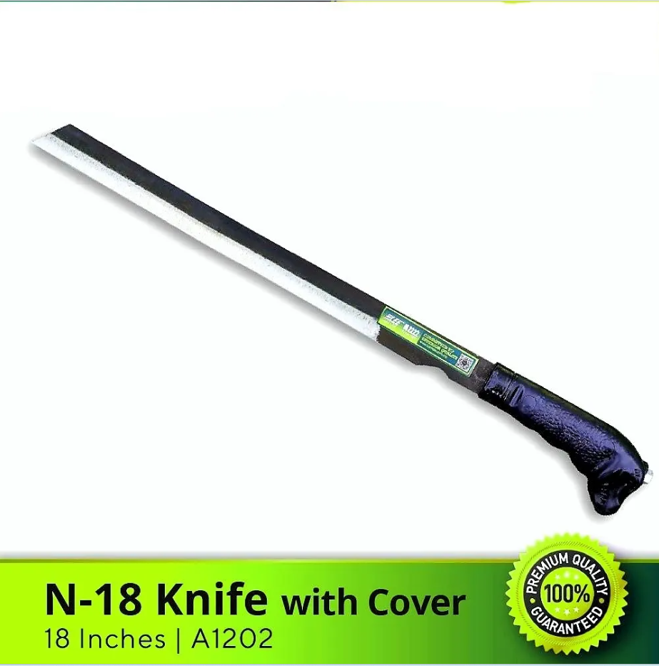 N18 KNIFE SUPER LIGHT WITH PVC COVER 350GM (T-REX HANDER)