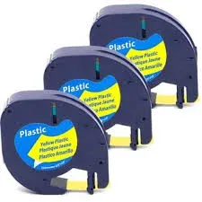 DYMO LETRATAG TAPES 12MM (PLASTIC)-MIX