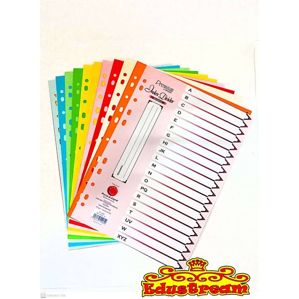 PREMIUM CAMPAP INDEX DIVIDER ALPHABETICAL (A-Z)