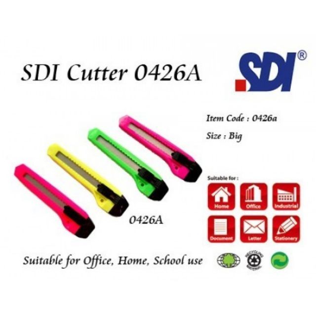 SDI CUTTER KNIFE 0426A 6"