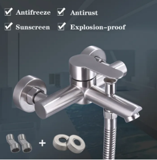 *304 Stainless Steel Bathroom Hot And Cold Water Valve For Both Bathtub And Shower Head