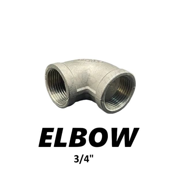 SS304 Stainless Steel Fitting Equal Elbow 3/4"
