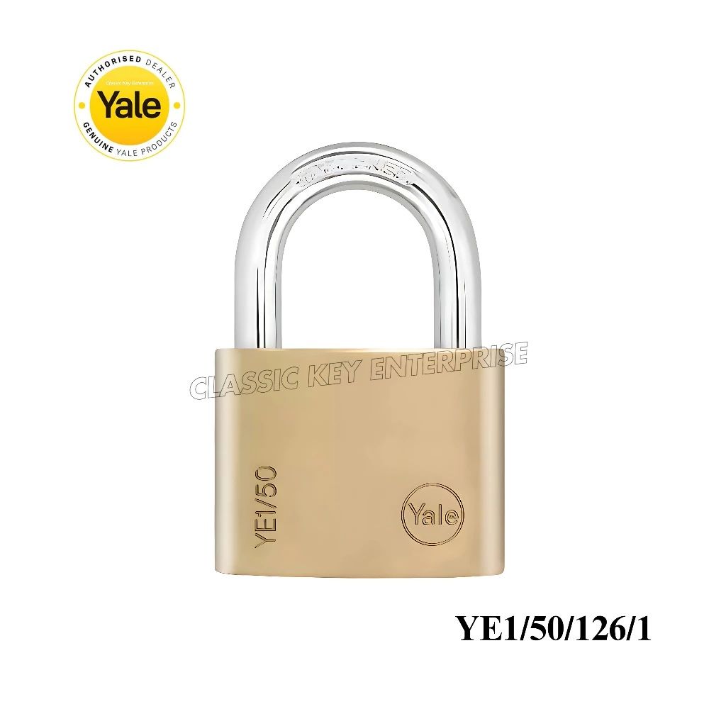 Yale Solid Brass Padlock Essential Series (Size 50mm)