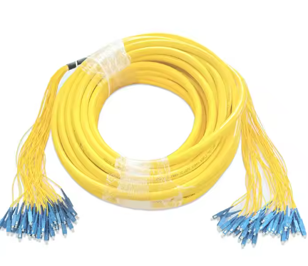 48 Core Cord OFC SC/UPC to SC/UPC 8m 2 Conn, Yellow, 2mm Fan Out Cord, 1m Fan Out Length, G652D