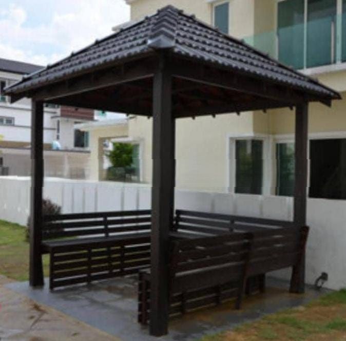 PERGOLA RANGKA BESI 6FT X 6FT