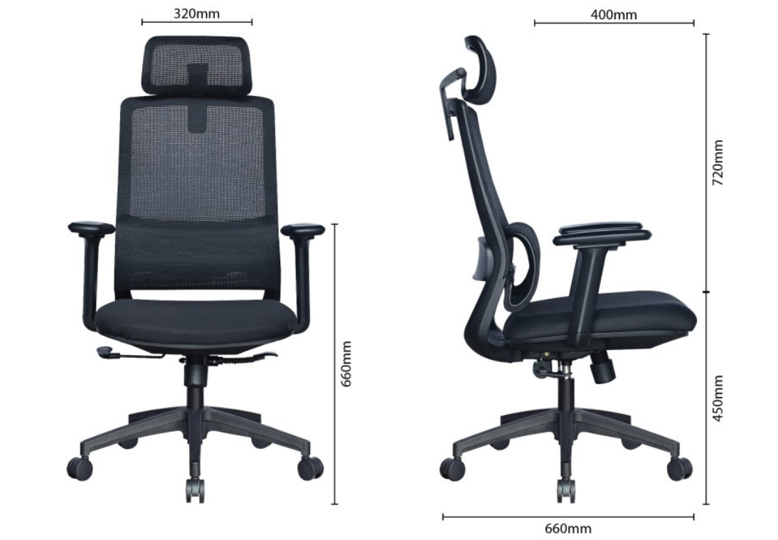 NT-83 ERGONOMIC MESH CHAIR -HIGH BACK / OFFICE CHAIR / MESH CHAIR / ERGONOMIC CHAIR / HIGH BACK CHAIR