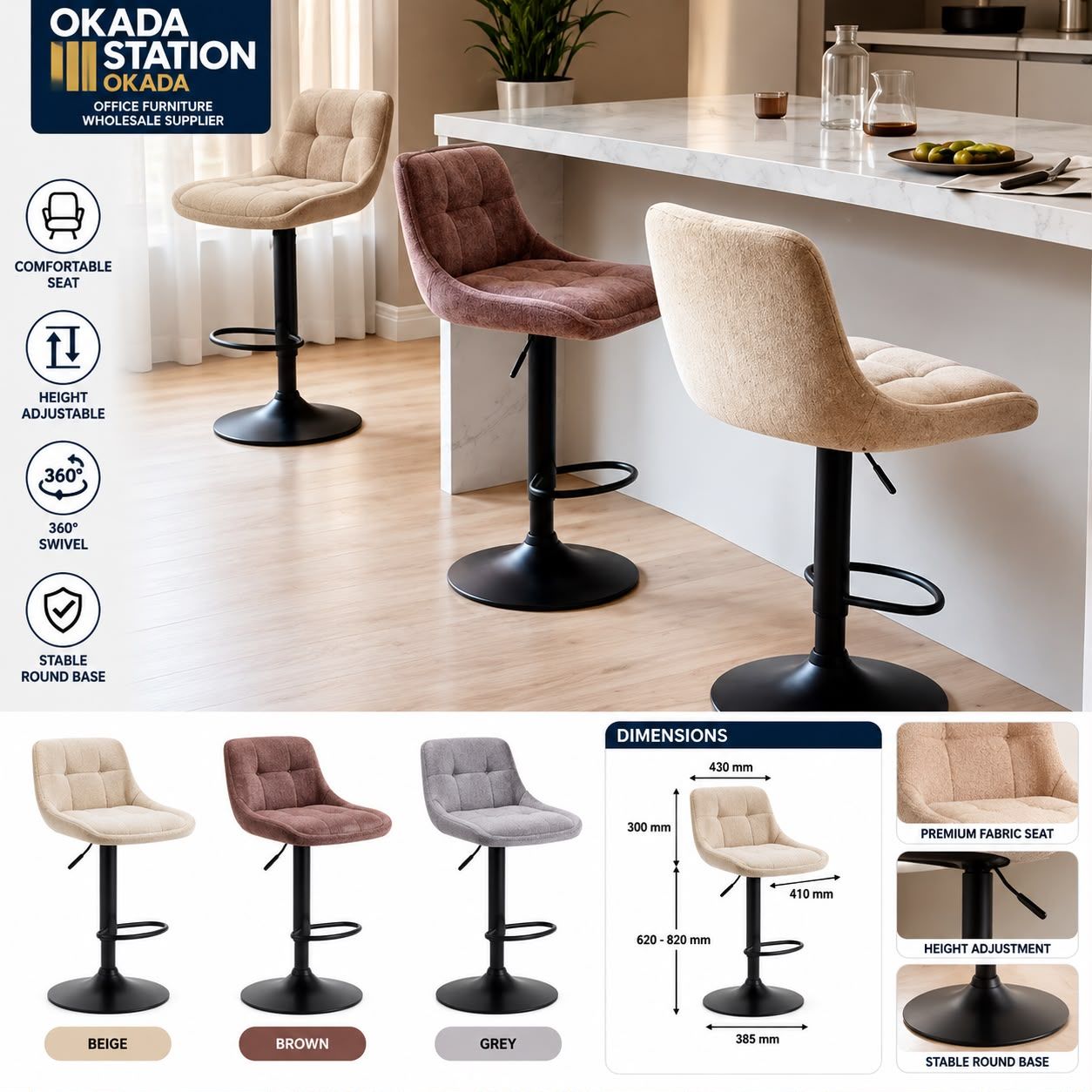 DANING STOOL / KERUSI MEJA MAKAN