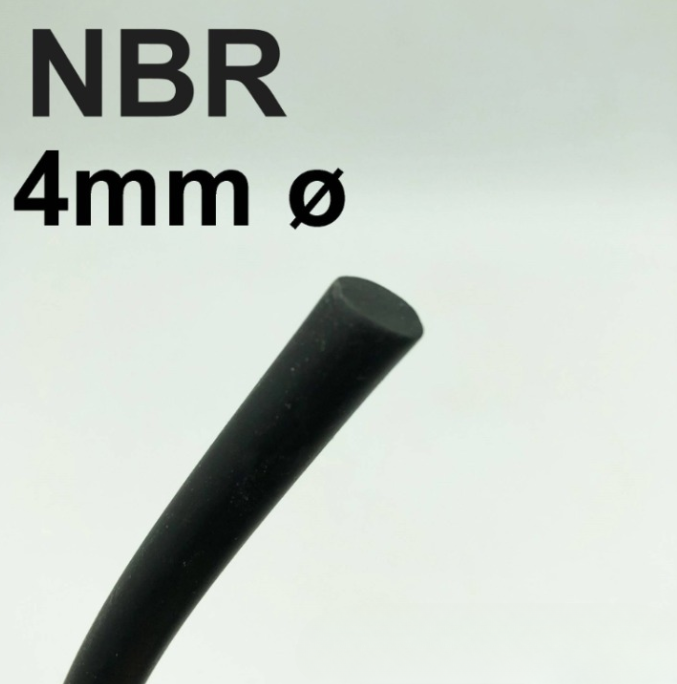 NBR CORD BUNA-NO-RING CORD NITRILE RUBBER (4MM) (10 METER)